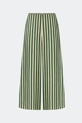 Toni Poplin Pant - Gummy Green/Ecru