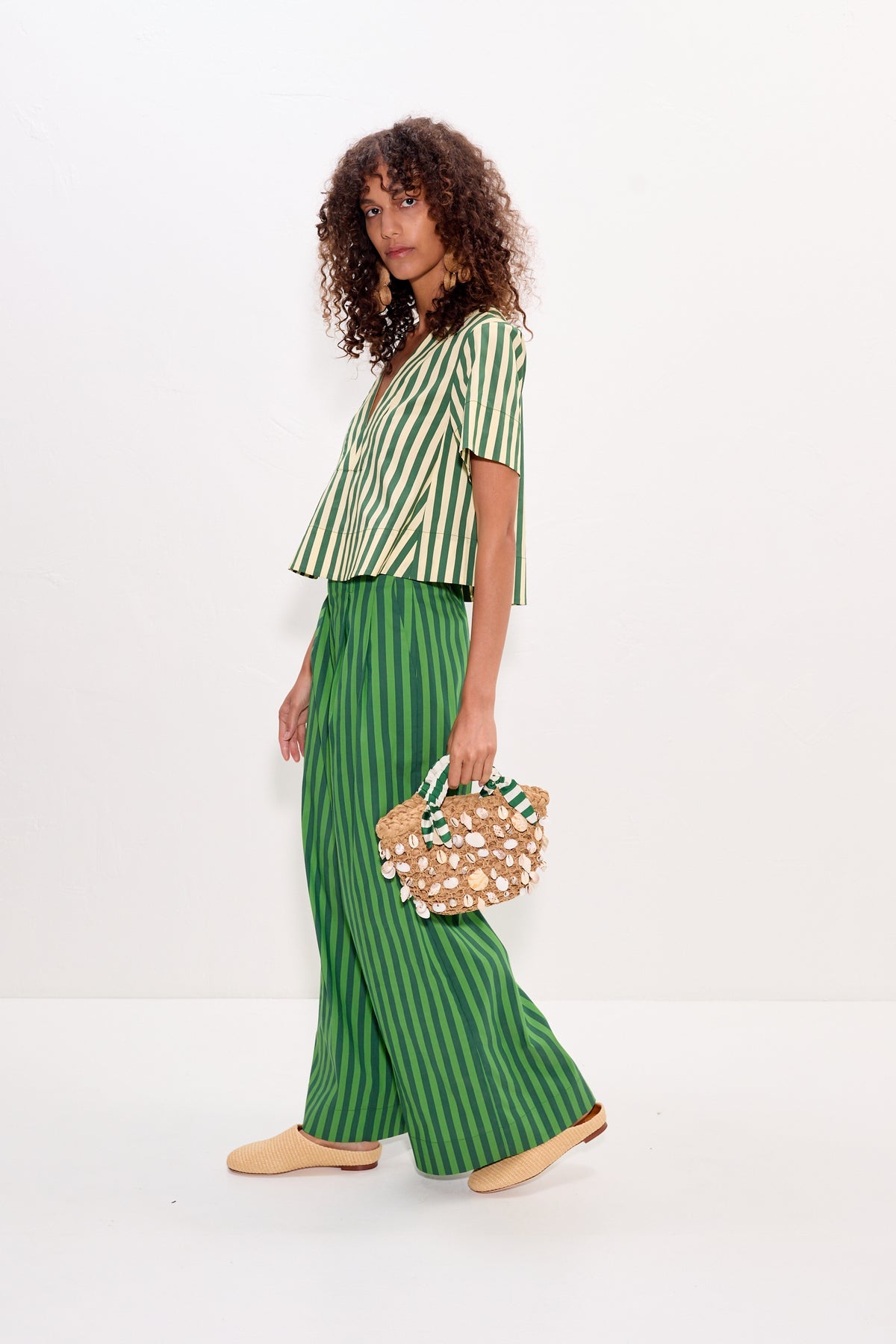 Thorne Poplin Pant - Gummy Green/Moss