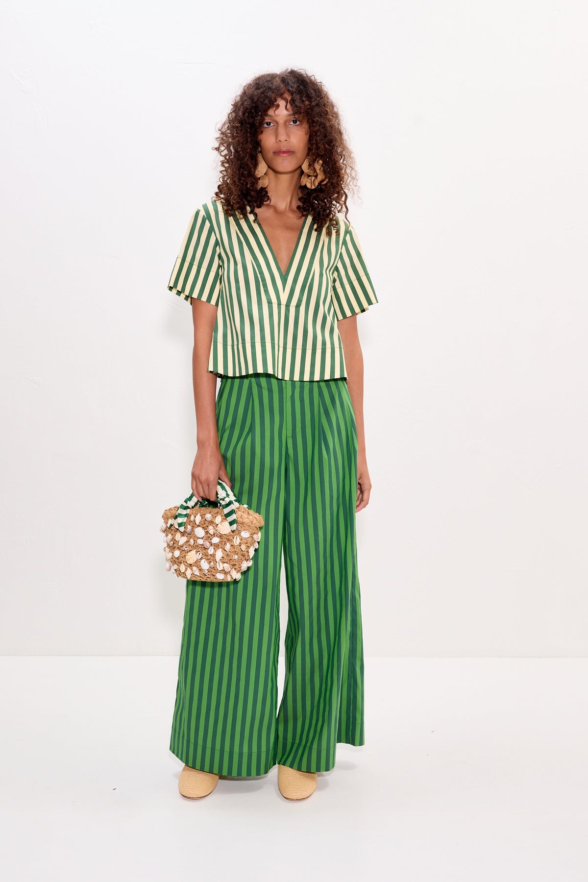 Thorne Poplin Pant - Gummy Green/Moss