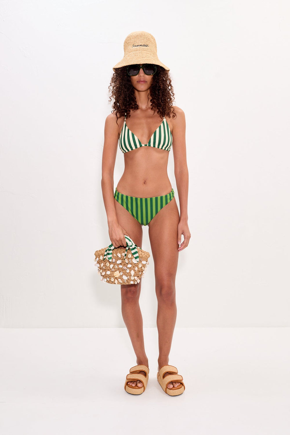 Bwai Bikini Top - Gummy Green/Ecru