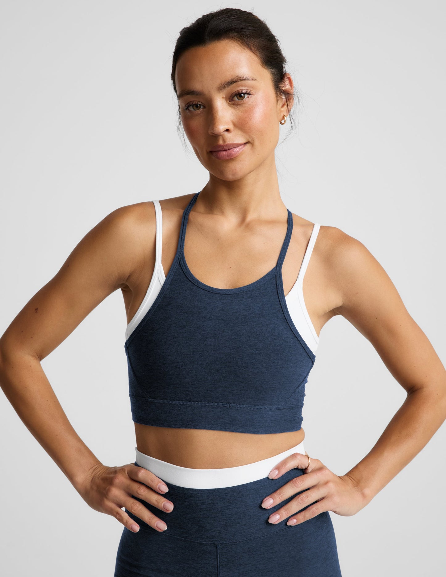 Beyond Yoga Spacedye Layered Long Line Bra
