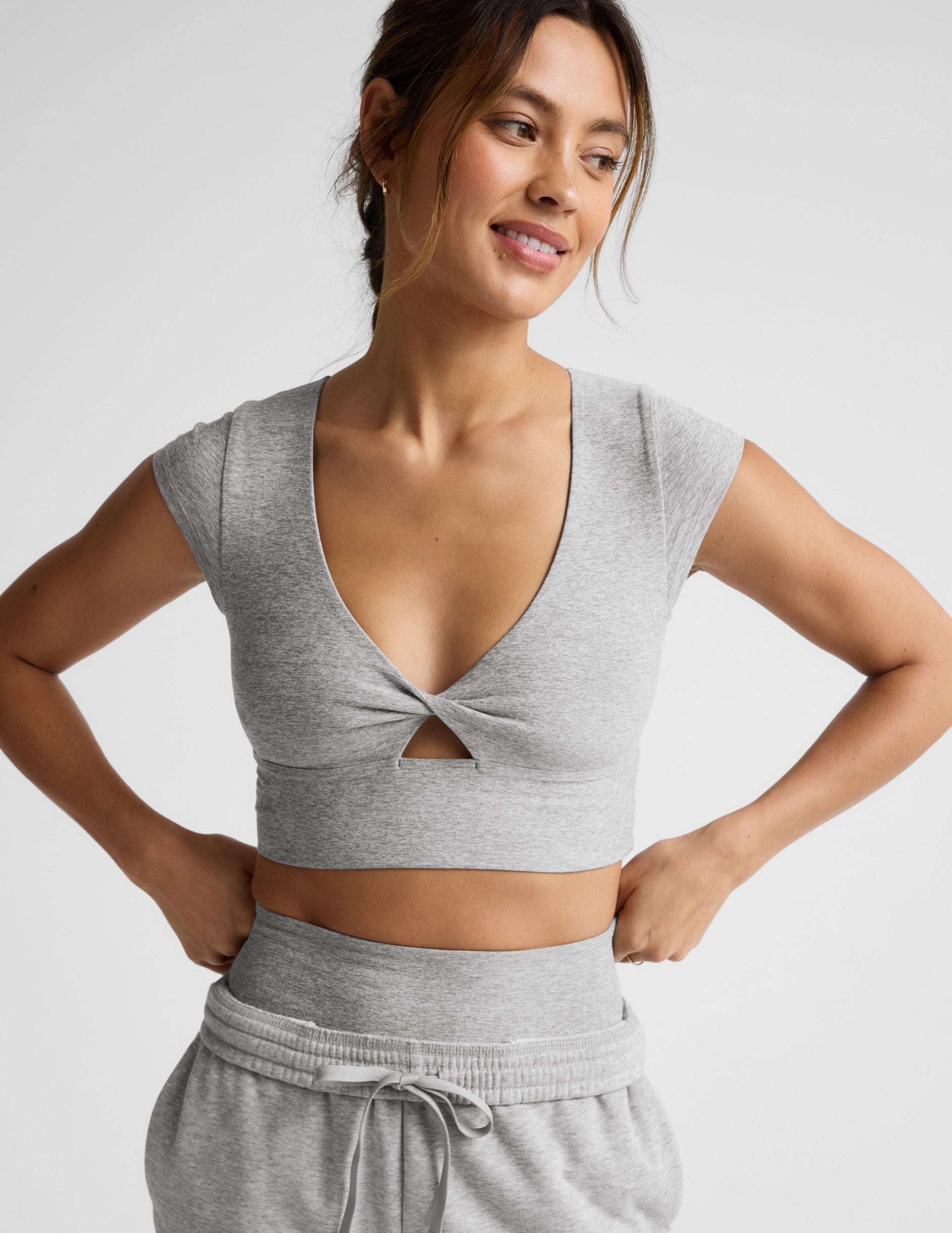 Beyond Yoga Spacedye Get It Twisted Cropped Tee