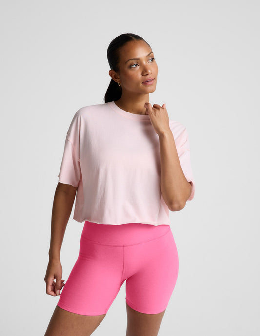 Beyond Yoga SoftKnit Better Than Ever Cropped Cotton Tee