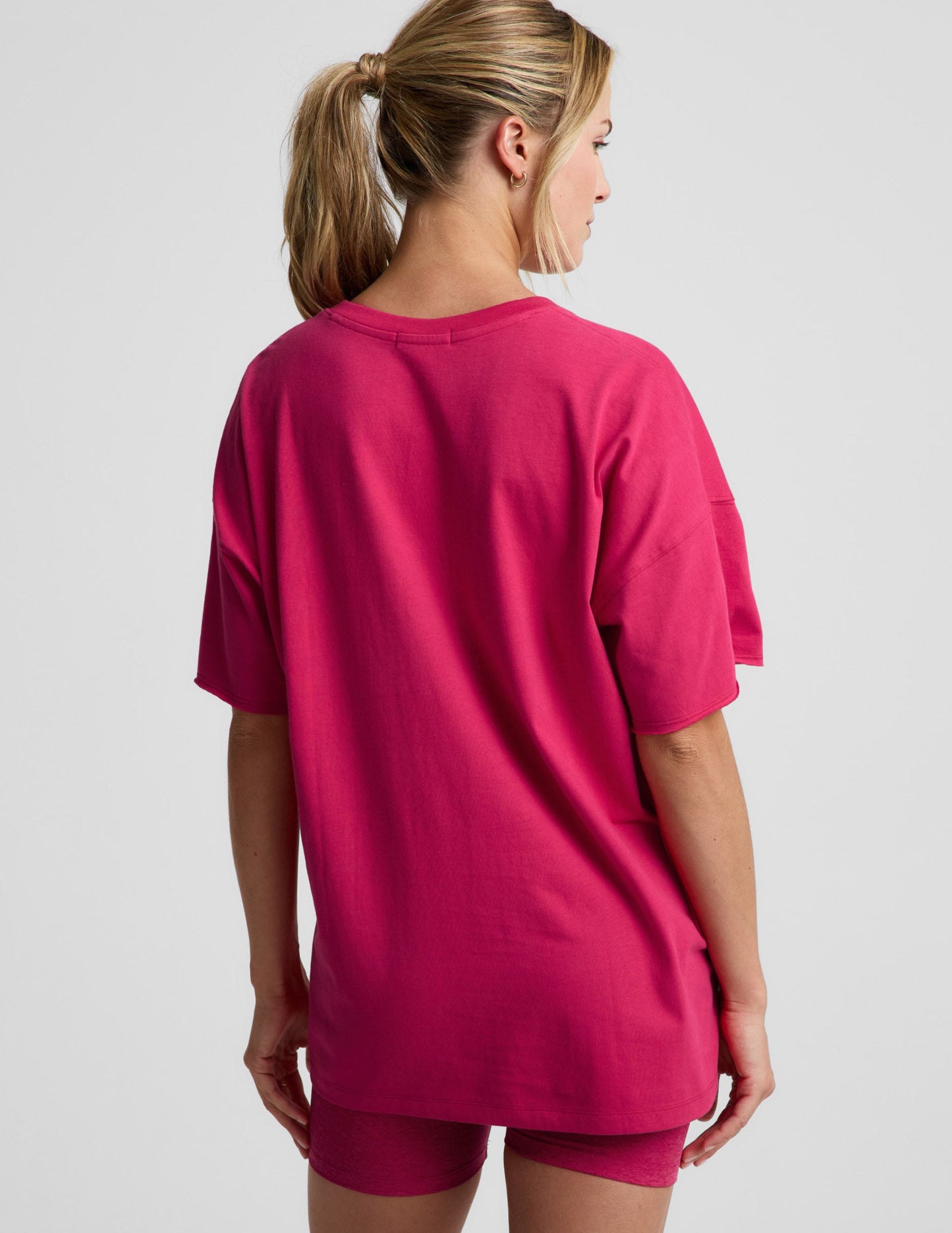 Beyond Yoga SoftKnit Better Than Ever Oversized V-Neck Cotton Tee