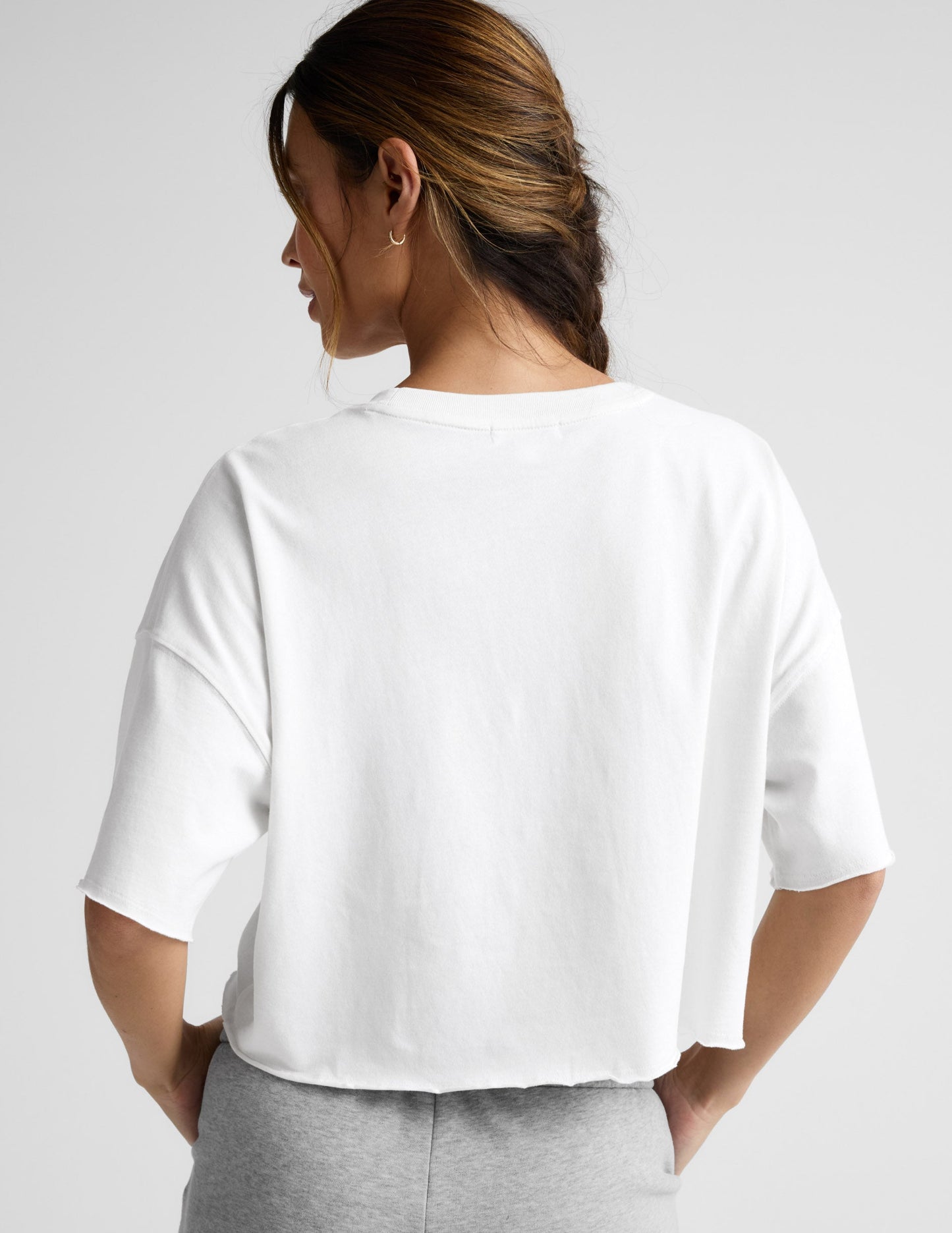 Beyond Yoga SoftKnit Better Than Ever Cropped Cotton Tee