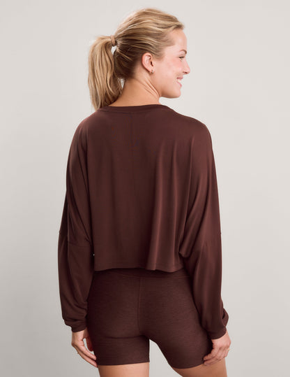 Beyond Yoga Studio Luxe Cropped Long Sleeve Tee
