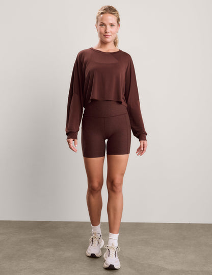 Beyond Yoga Studio Luxe Cropped Long Sleeve Tee
