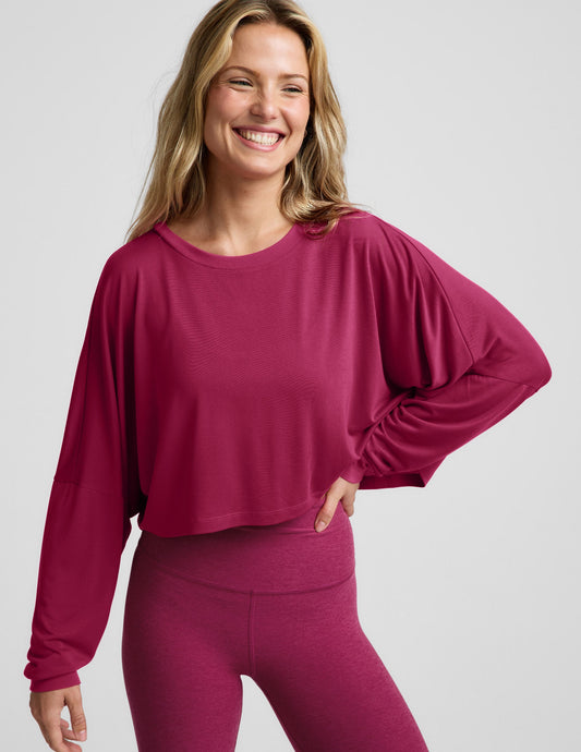 Beyond Yoga Studio Luxe Cropped Long Sleeve Tee