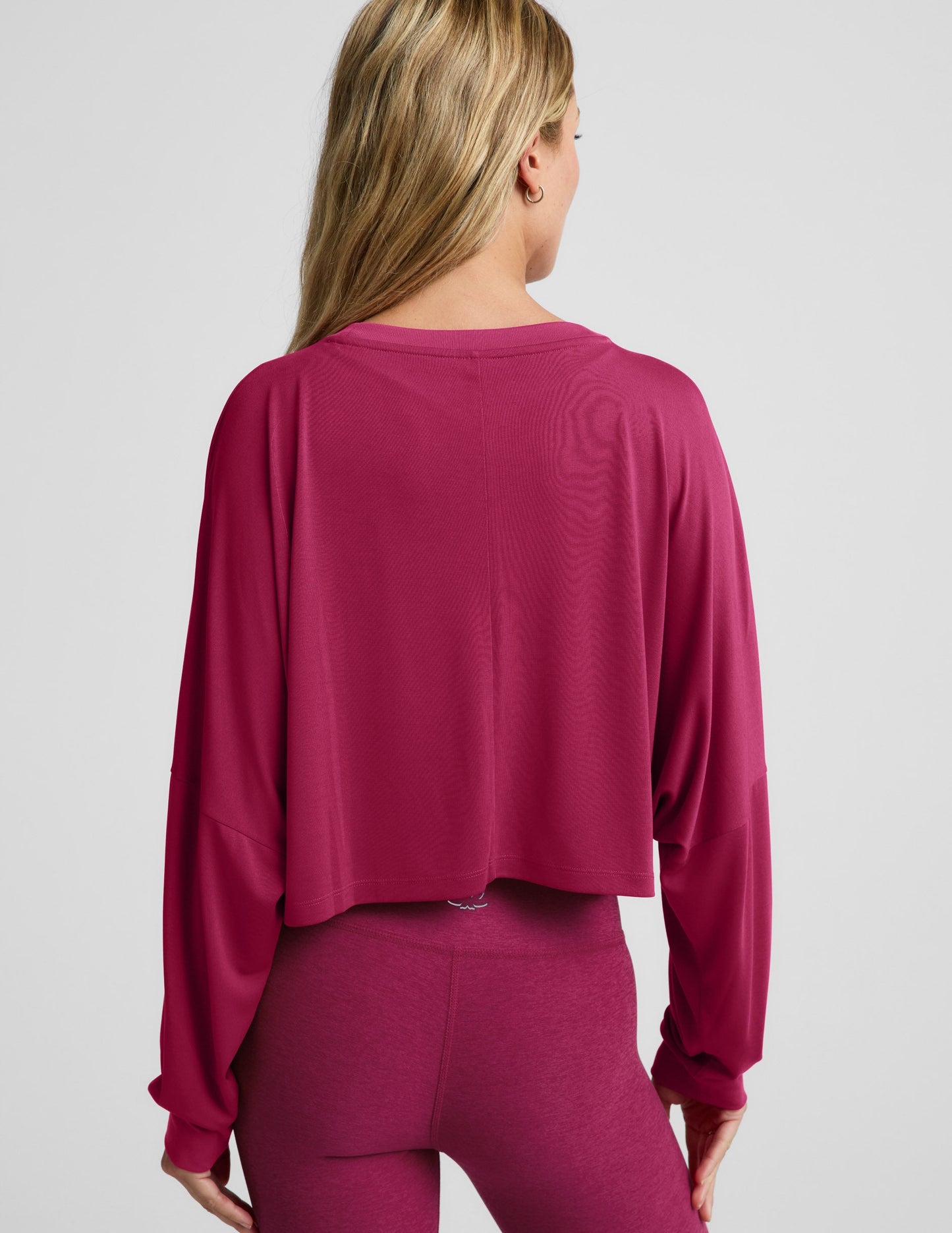 Beyond Yoga Studio Luxe Cropped Long Sleeve Tee