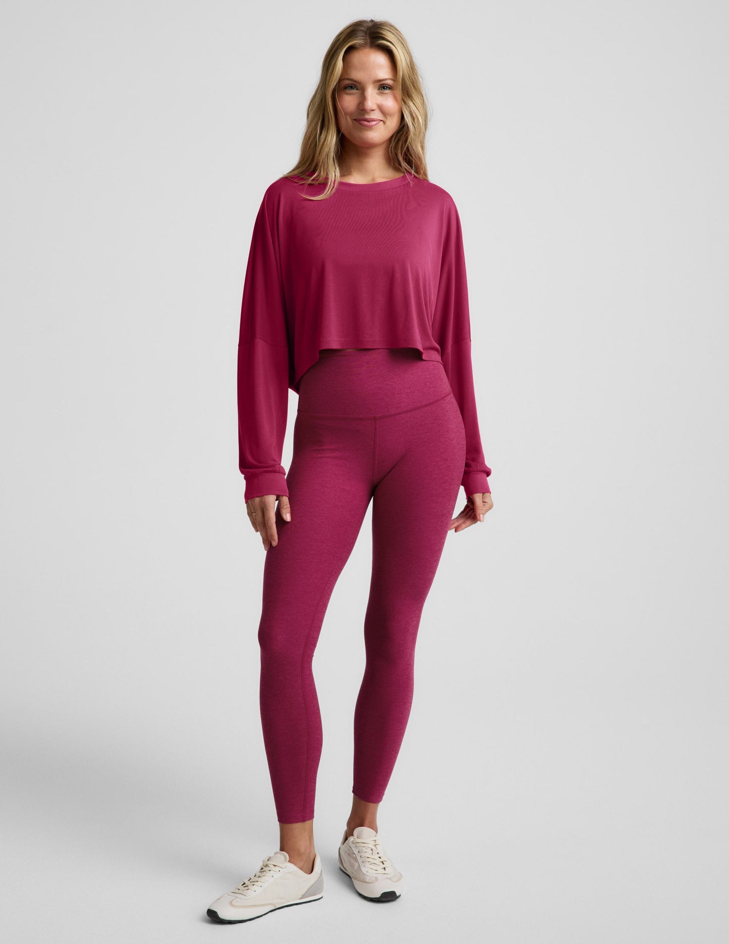 Beyond Yoga Studio Luxe Cropped Long Sleeve Tee