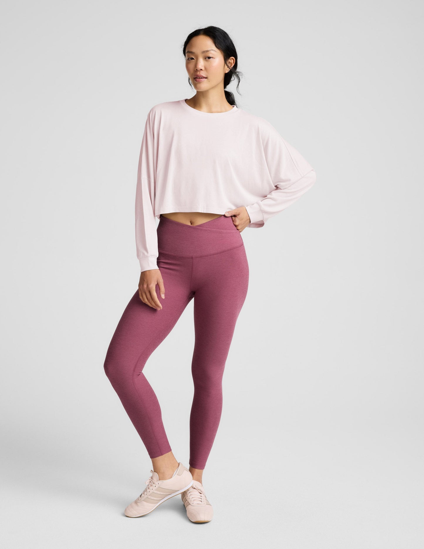 Beyond Yoga Studio Luxe Cropped Long Sleeve Tee