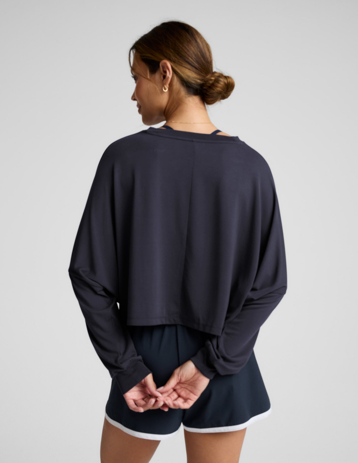Beyond Yoga Studio Luxe Cropped Long Sleeve Tee