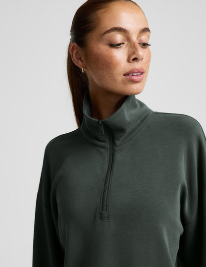 Beyond Yoga Luxe Sandwash Half Zip Pullover