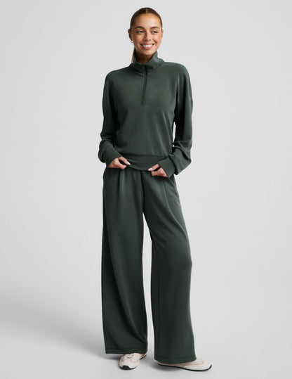 Beyond Yoga Luxe Sandwash Half Zip Pullover
