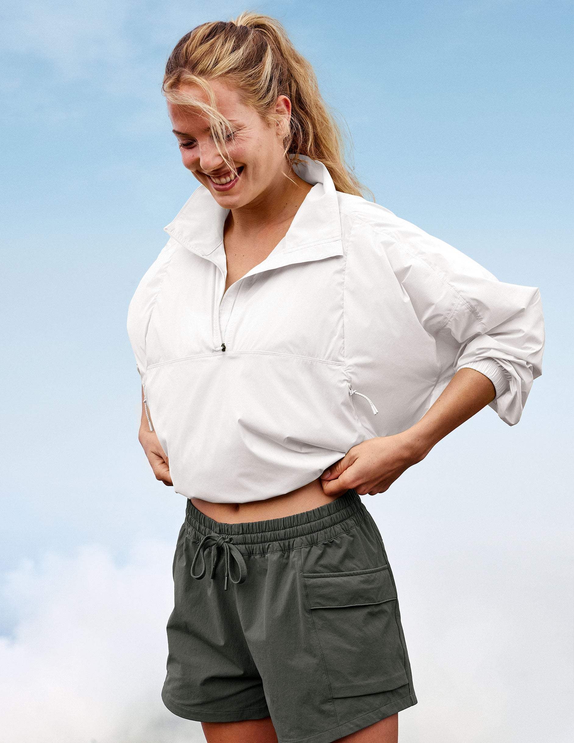 Beyond Yoga Places To Go UV Protection Half Zip Jacket