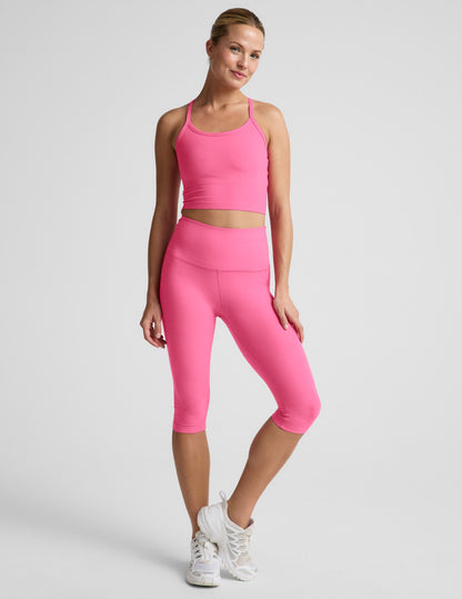 Beyond Yoga Women's Pedal Pusher Spacedye Legging - Pink