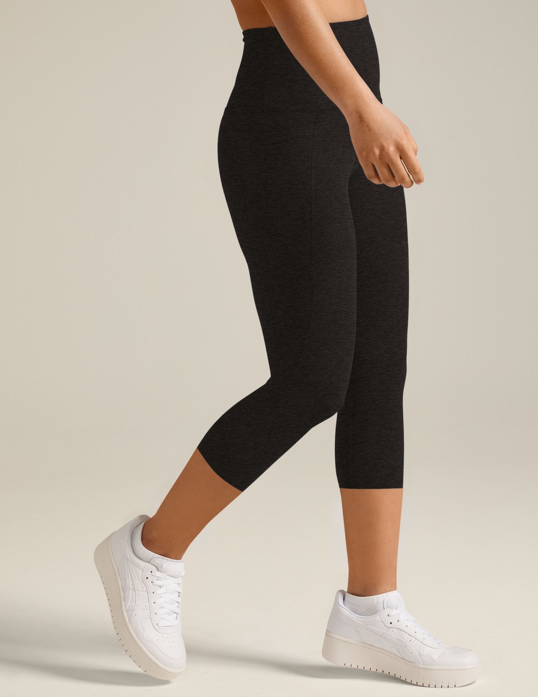 Beyond Yoga High Waisted Spacedye Capri Legging - Darkest Night