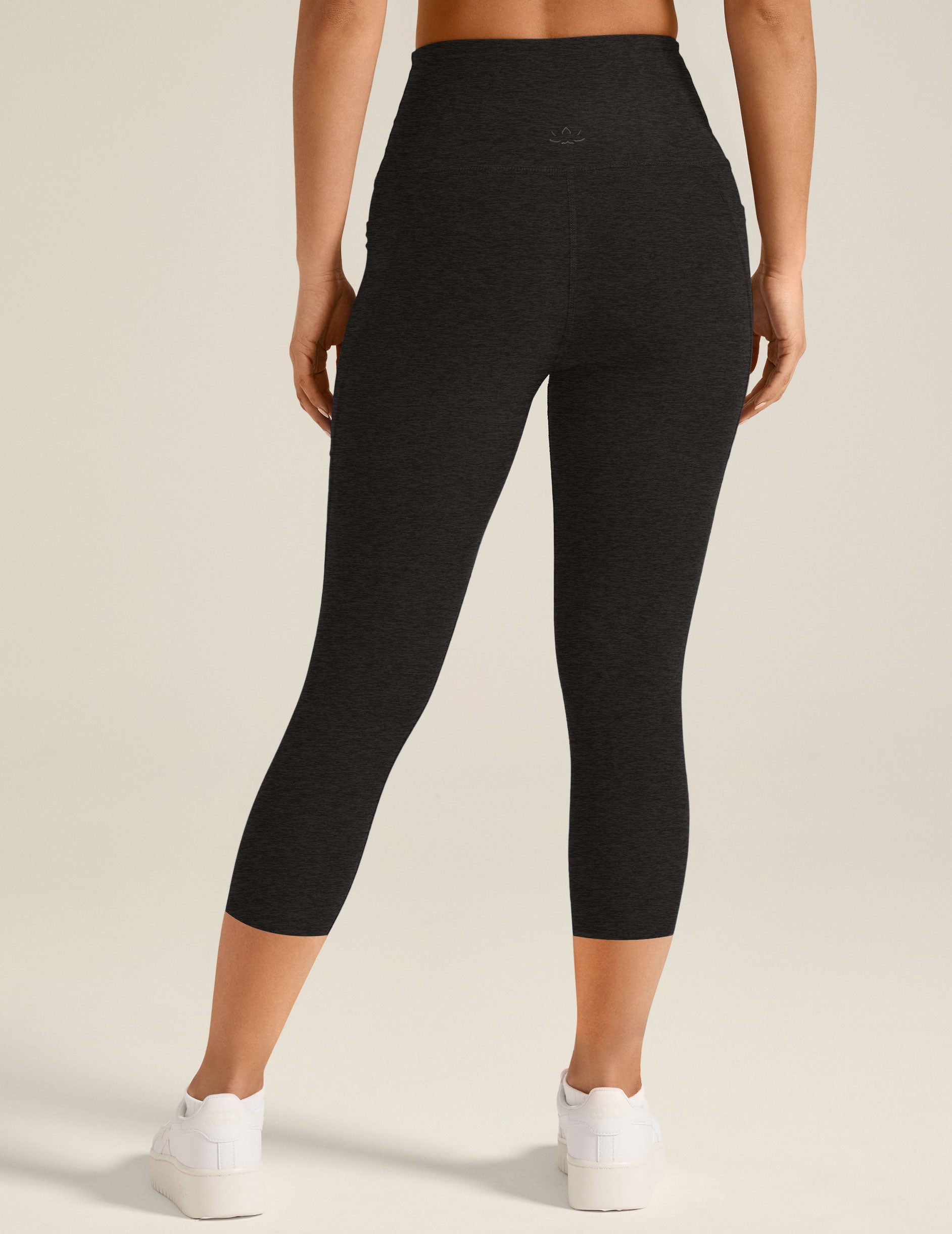 Beyond Yoga High Waisted Spacedye Capri Legging - Darkest Night