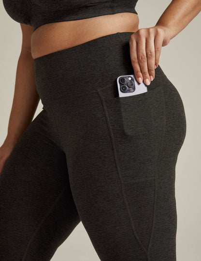 Beyond Yoga High Waisted Spacedye Capri Legging - Darkest Night