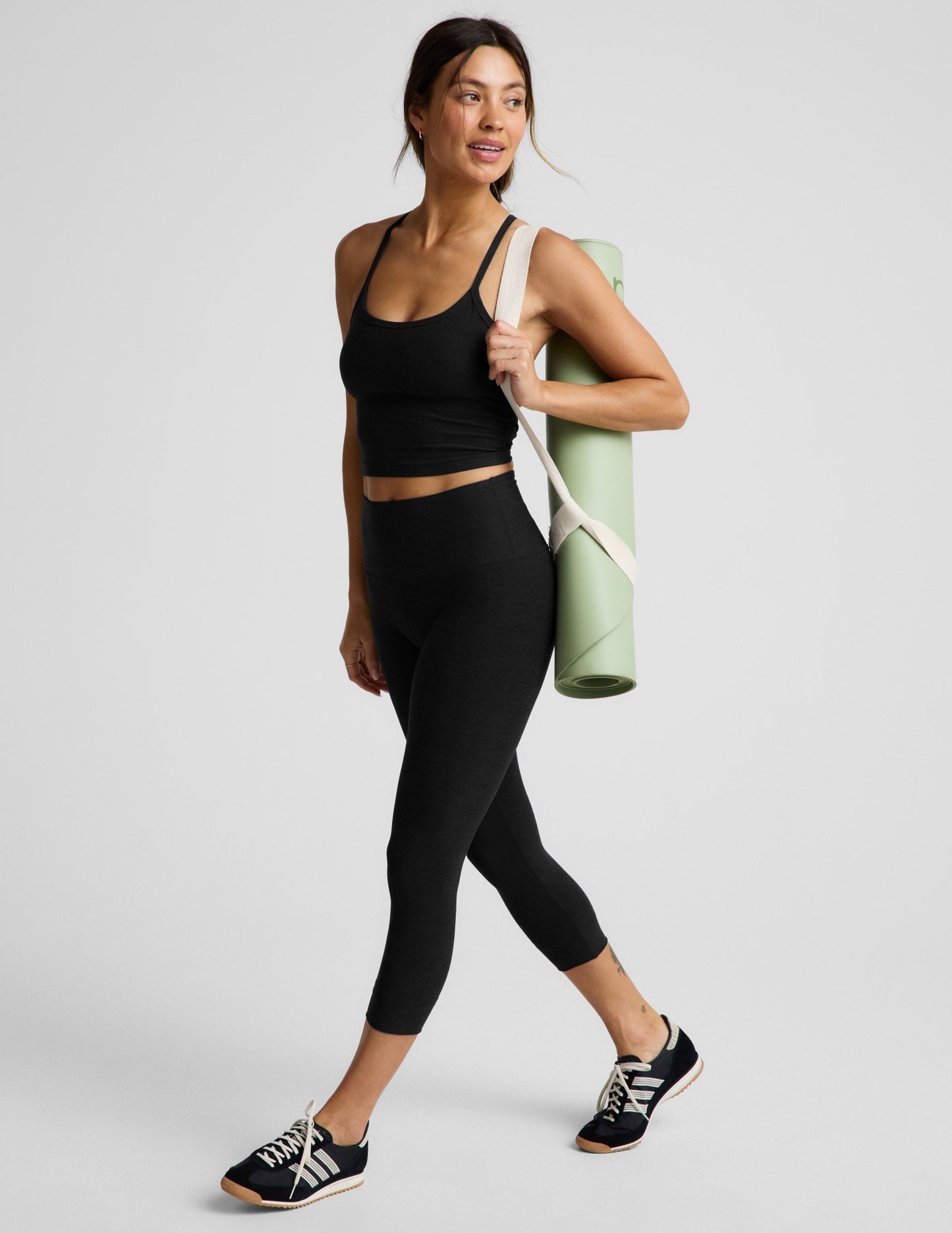 Beyond Yoga Women's Yoga Capri Spacedye Leggings - Black