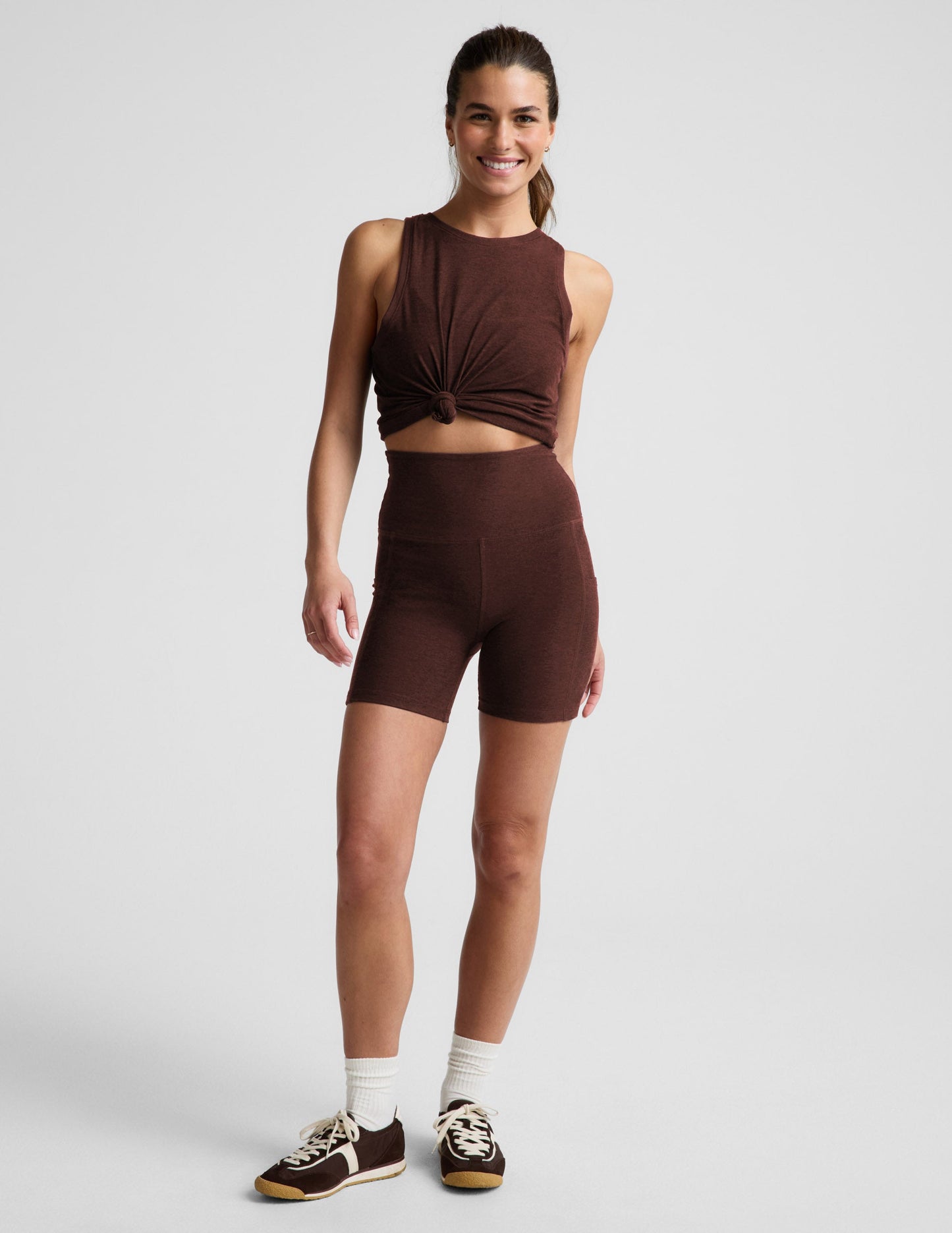 Beyond Yoga Women's Spacedye™ Shorts - Iced Mocha Heather