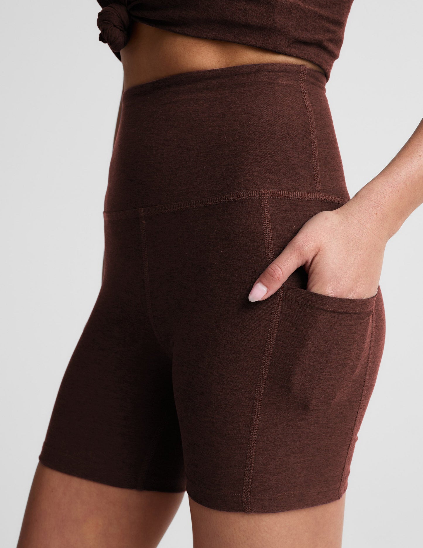Beyond Yoga Women's Spacedye™ Shorts - Iced Mocha Heather