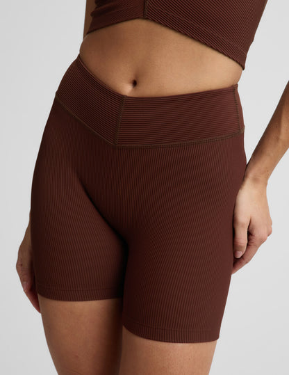 Beyond Yoga Women's Ribbed Impulse Shorts - Iced Mocha