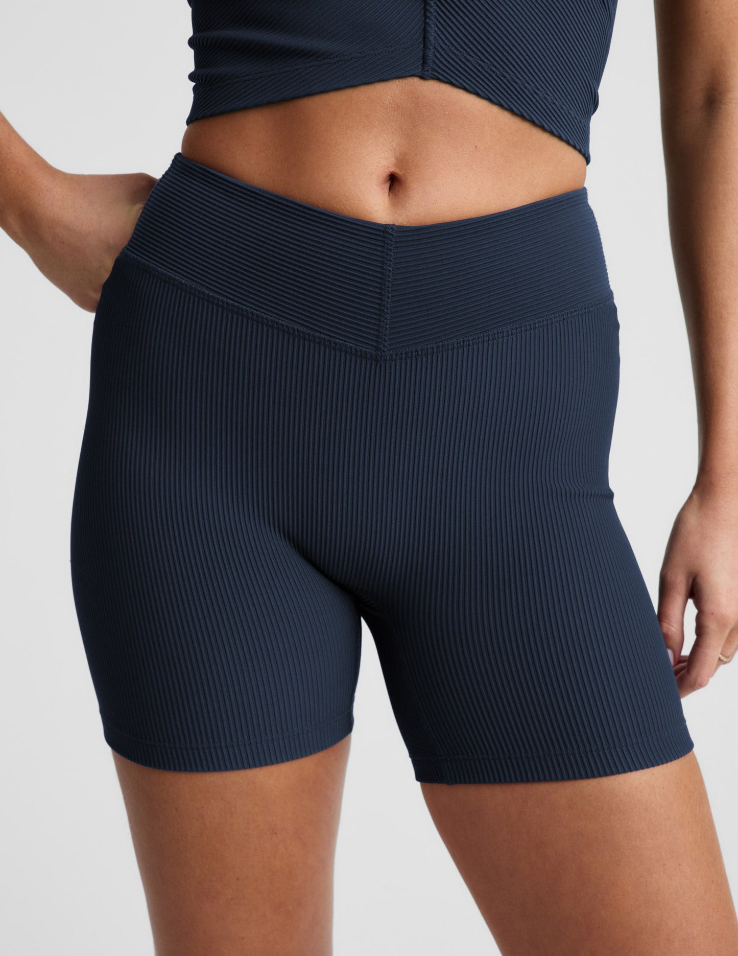 Beyond Yoga Women's Ribbed Impulse Shorts - Nocturnal Navy