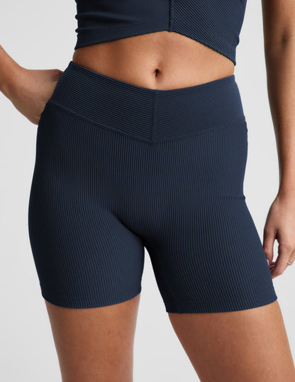 Beyond Yoga Women's Ribbed Impulse Shorts - Nocturnal Navy