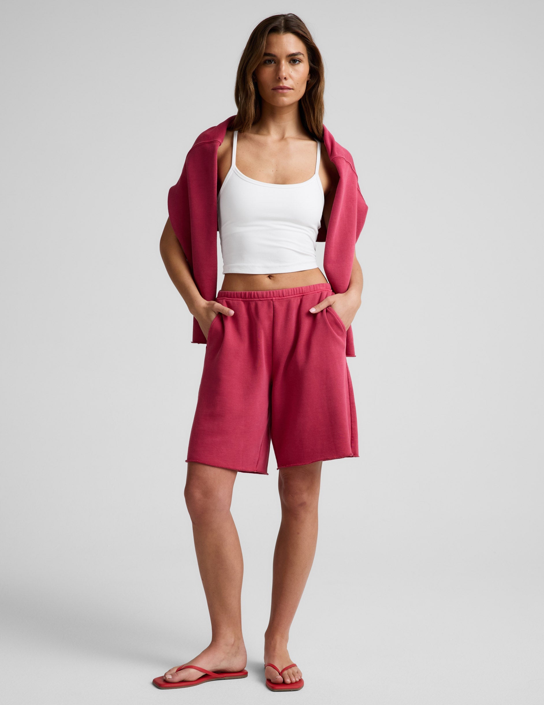 Beyond Yoga Women's Low-Rise Fade Out Bermuda Shorts - Red
