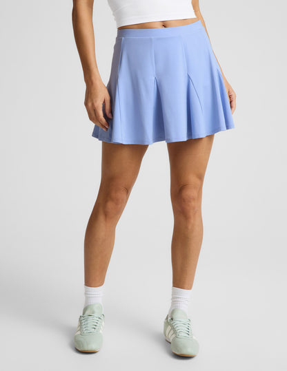Beyond Yoga Women's Flounce Mini Skirt - Pastel Periwinkle
