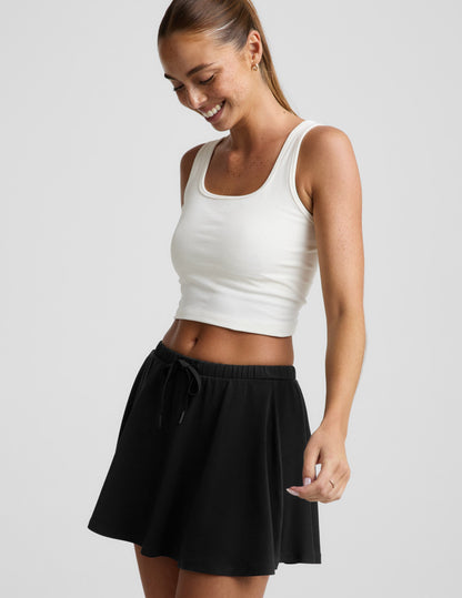 Beyond Yoga Women's Drawstring Mini Skirt - Black