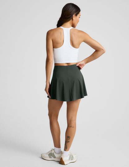 Beyond Yoga Women's Mid-Rise Mini Skirt - Slate Green