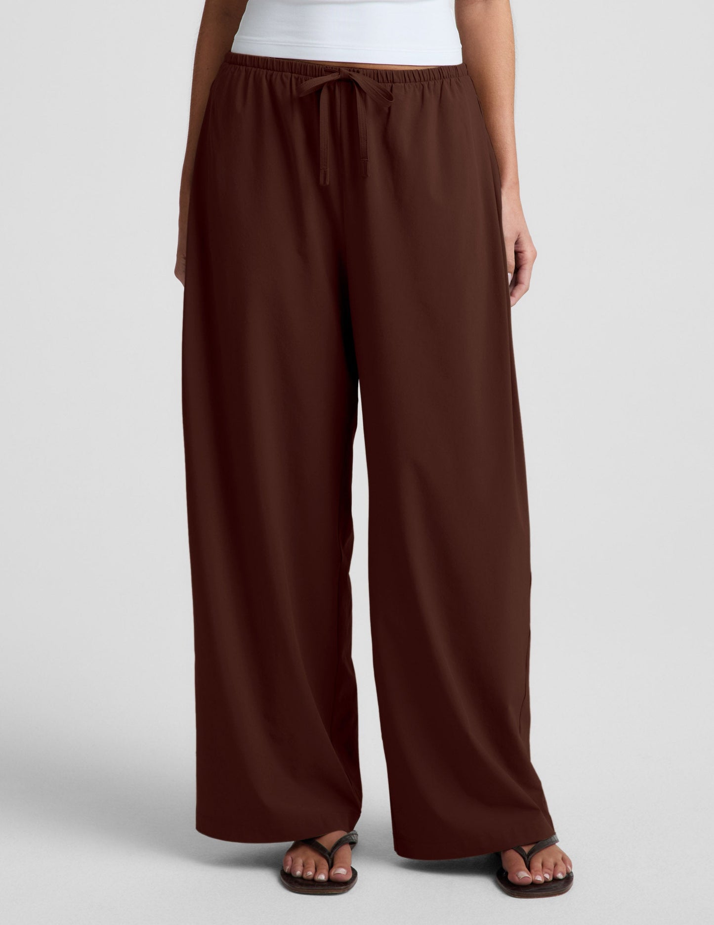 Beyond Yoga Women's Wide Leg Solstice Pants - Iced Mocha