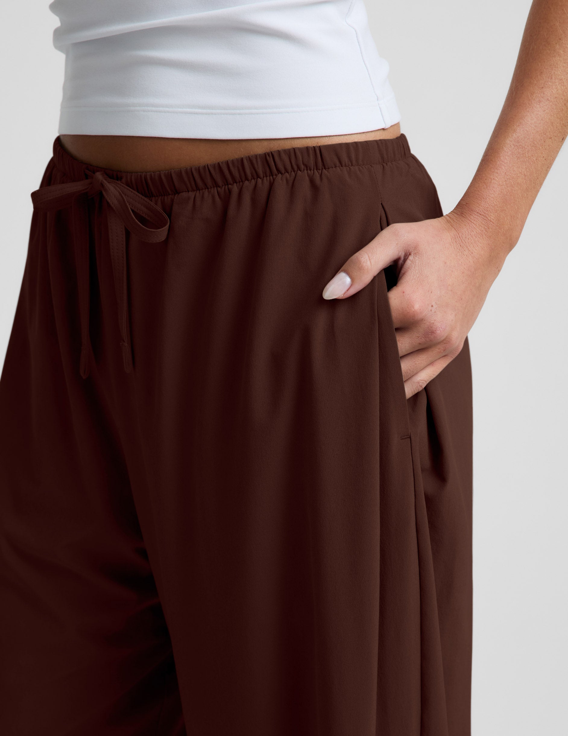 Beyond Yoga Women's Wide Leg Solstice Pants - Iced Mocha