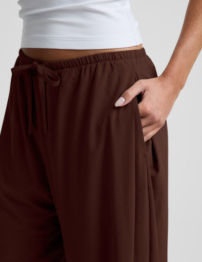 Beyond Yoga Women's Wide Leg Solstice Pants - Iced Mocha