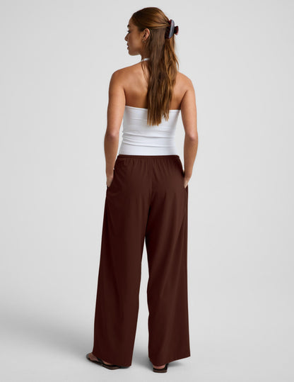 Beyond Yoga Women's Wide Leg Solstice Pants - Iced Mocha