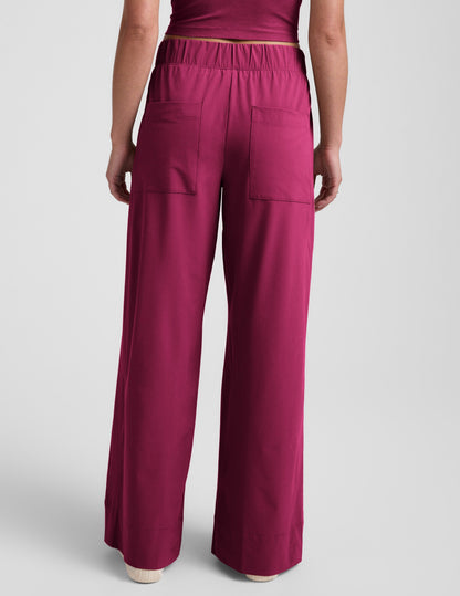 Beyond Yoga Women's Easy Wide Leg Pants - Sangria
