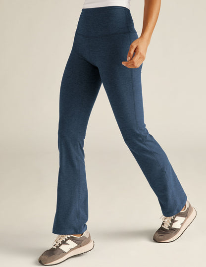 Beyond Yoga High Waisted Boot Cut Spacedye Pants - Nocturnal Navy