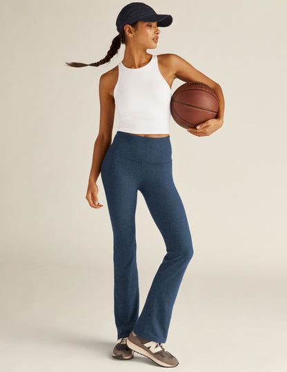 Beyond Yoga High Waisted Boot Cut Spacedye Pants - Nocturnal Navy