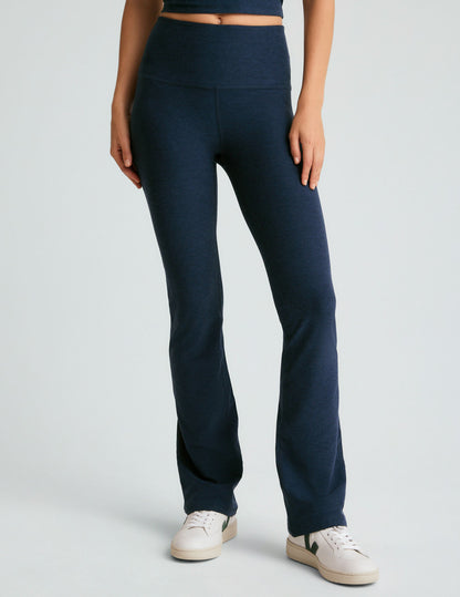 Beyond Yoga High Waisted Boot Cut Spacedye Pants - Nocturnal Navy