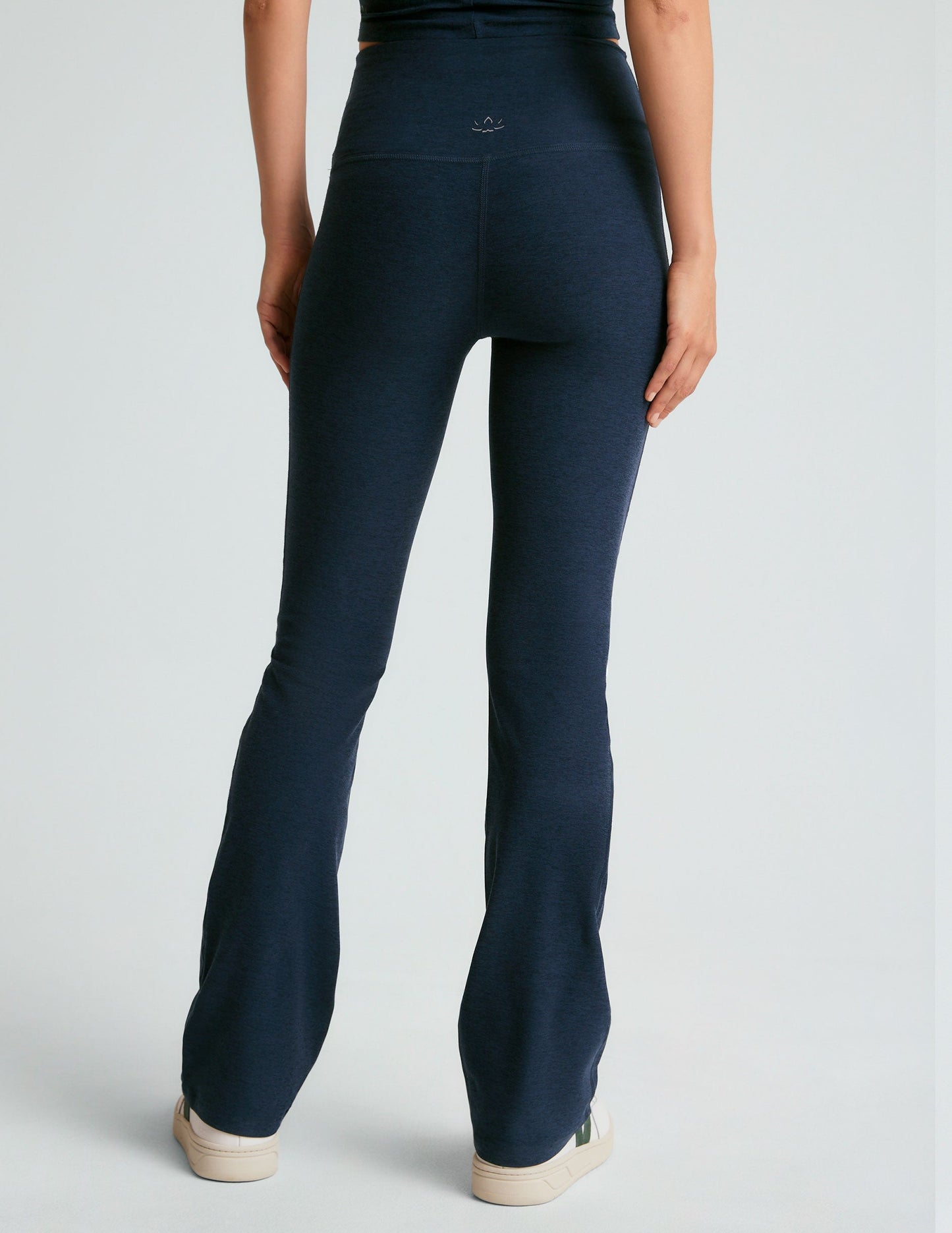 Beyond Yoga High Waisted Boot Cut Spacedye Pants - Nocturnal Navy