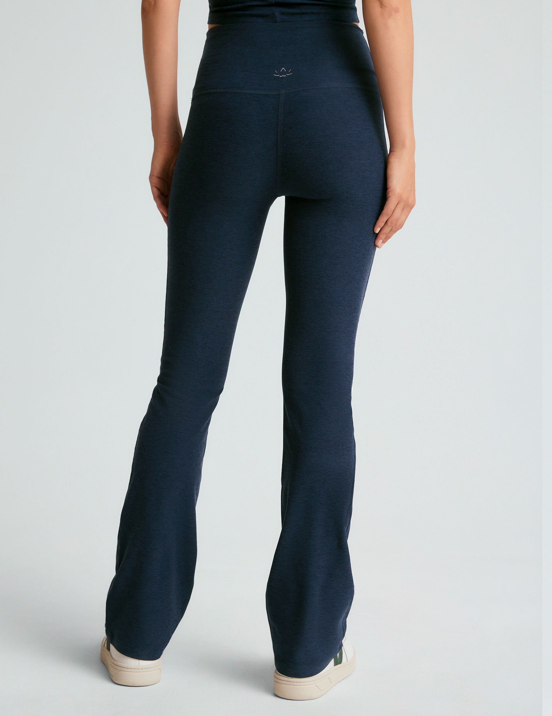 Beyond Yoga High Waisted Boot Cut Spacedye Pants - Nocturnal Navy