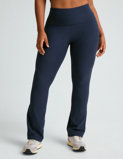 Beyond Yoga High Waisted Boot Cut Spacedye Pants - Nocturnal Navy