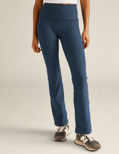 Beyond Yoga High Waisted Boot Cut Spacedye Pants - Nocturnal Navy