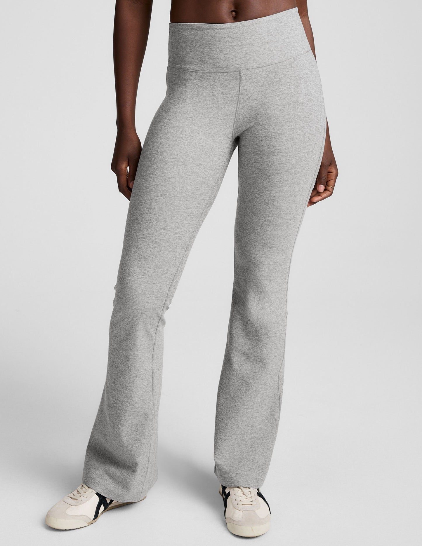 Beyond Yoga Mid-Rise Bootcut Spacedye Pant - Silver Mist