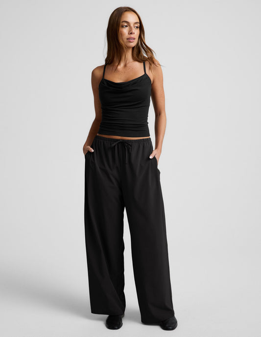 Beyond Yoga Women's Wide Leg Solstice Pants - True Black