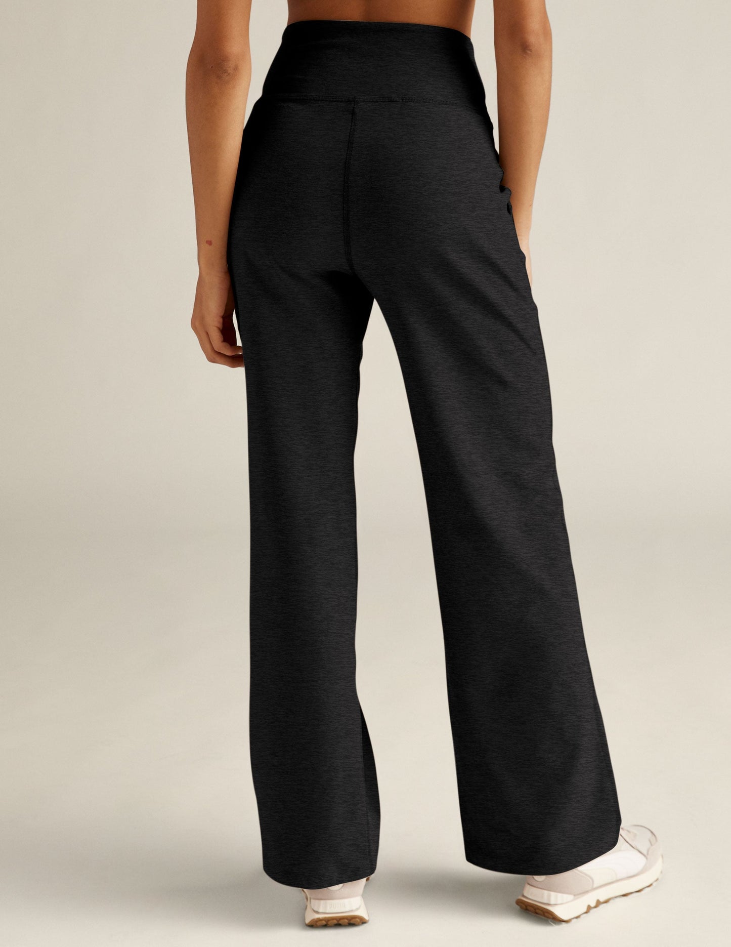 Beyond Yoga Women's Wide Leg Spacedye Laid Back Pants - Darkest Night