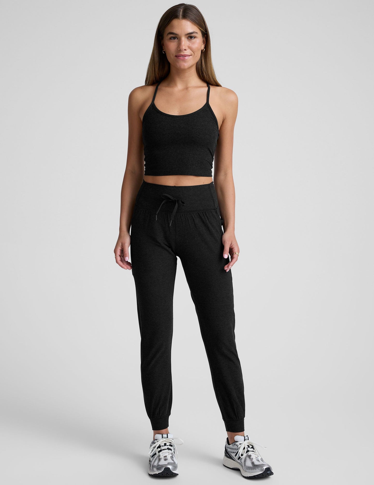 Beyond Yoga High Waisted Spacedye Pocket Jogger - Darkest Night
