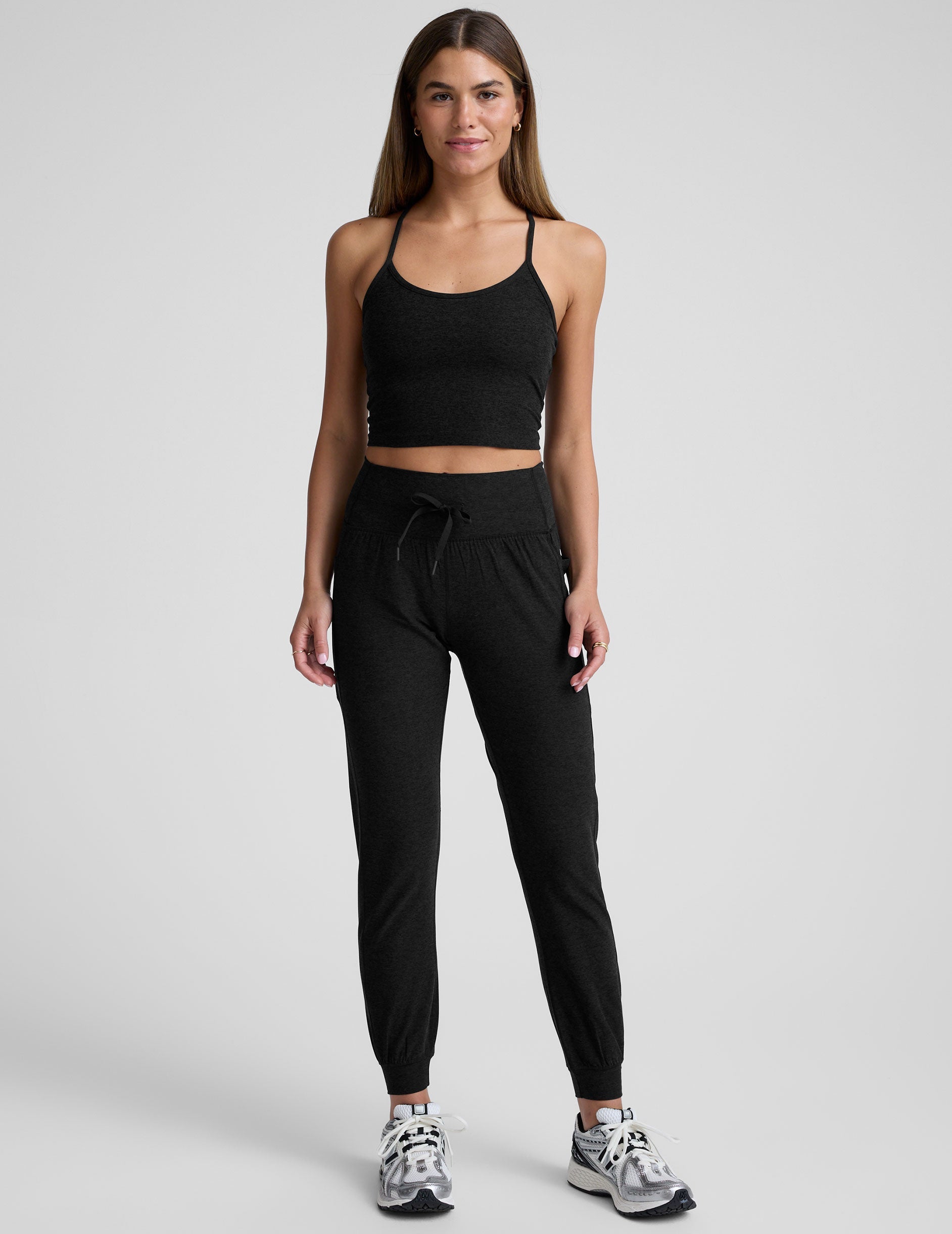 Beyond Yoga High Waisted Spacedye Pocket Jogger - Darkest Night